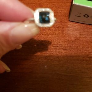 Ippolita London Blue Topaz and Diamond Ring